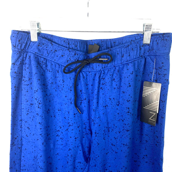 Z by Zella Joggers XLarge Womens Blue Galaxy Splatter Elastic Drawstring Waist - Picture 4 of 9